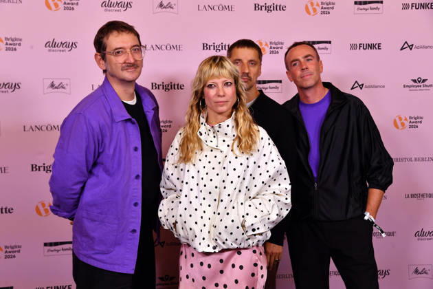 MIA (Berliner Elektropop-Musikgruppe) bei der Verleihung der Brigitte Award 2026 im Kino International in Berlin am 08.10.2026