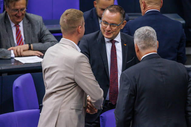 Bundestag Tino Chrupalla (AfD) im Deutschen Bundestag am 09.10.26 in Berlin. Berlin Berlin Deutschland Bundestag