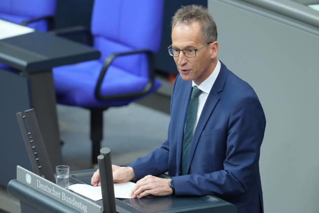 Deutscher Bundestag, 100. Plenarsitzung Detlef Seif (CDU) im Portrait bei seiner Rede zur Migrationswende bei der 100. Sitzung des Deutschen Bundestag in Berlin, 09.10.2026 Berlin Berlin Deutschland