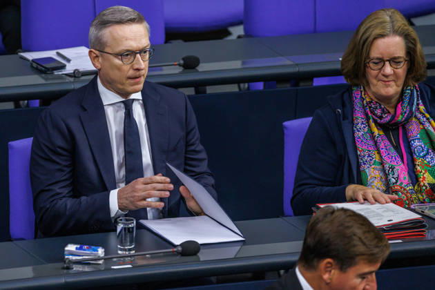 Bundestag Karsten Wildberger (CDU), Bundesminister fuer Digitales und Staatsmodernisierung, im Deutschen Bundestag am 09.10.26 in Berlin. Berlin Berlin Deutschland Bundestag