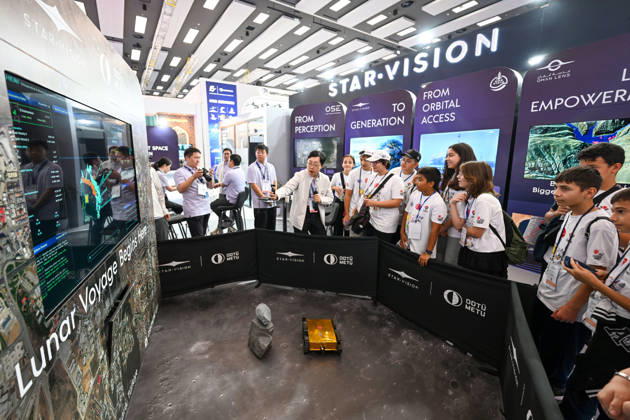 77th International Astronautical Congress in Antalya ANTALYA, TURKIYE - OCTOBER 9: People visit the 77th International Astronautical Congress (IAC 2026) on its last day open to public at the NEST Congress Center in Antalya, Turkiye, on October 09, 2026. Organized by the International Astronautical Federation (IAF), the congress is being held under the coordination of the Turkish Ministry of Industry and Technology and co-hosted by the Turkish Space Agency (TUA) and SAHA Istanbul, with Anadolu serving as the Global Communication Partner. Muhammed Abdullah Kurtar Anadolu Antalya Turkey. Editorial use only. Please get in touch for any other usage.  Copyright: x2026xAnadoluxMuhammedxAbdullahxKurtarx
