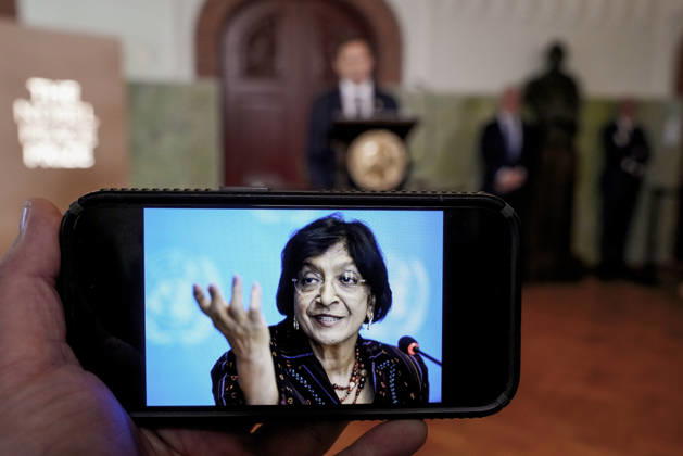 Nobels Fredspris 2026 Oslo 20261009. Nobelkomiteens leder, Jorgen Watne Frydnes, kunngjor at Navanethem Navi Pillay tildeles Nobels fredspris for 2026 pa Nobelinstituttet. Foto: Ole Berg-Rusten NTB Oslo Norge fyTuIPpVeVc EDITORIAL USE ONLY Ref:_BNC_POLfyTuIPpVeVc.jpg Copyright: xOlexBerg-Rustenx xNTBx