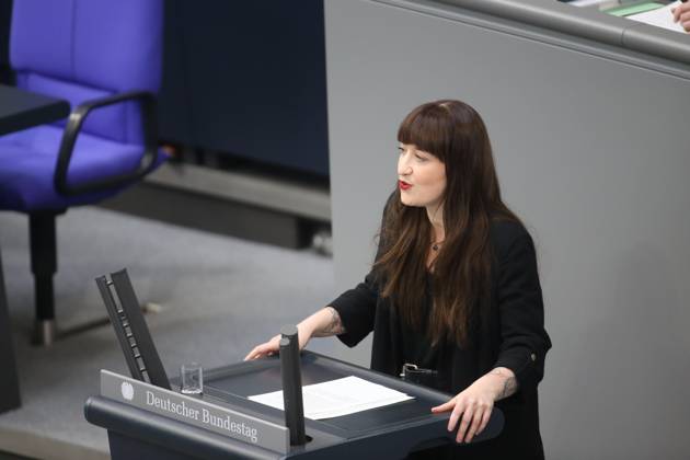 Berlin, Deutschland, 09.10.2026: Deutscher Bundestag: 100. Bundestagssitzung: Heidi Reichinnek Copyright: xdtsxNachrichtenagenturx dts_137792