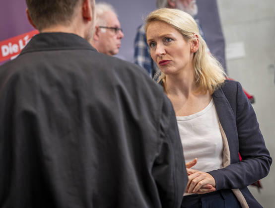 Ines Schwerdtner - Sozialratschlag EUR, Deutschland, Berlin, 09.10.2026: Ines Schwerdtner im Gespräch. Sozialratschlag - Die Fraktion Die Linke im Bundestag veranstaltet eine Konferenz für soziale Sicherheit und gesamtgesellschaftliche Solidarität, mit Teilnehmern als Politik und Gesellschaft.