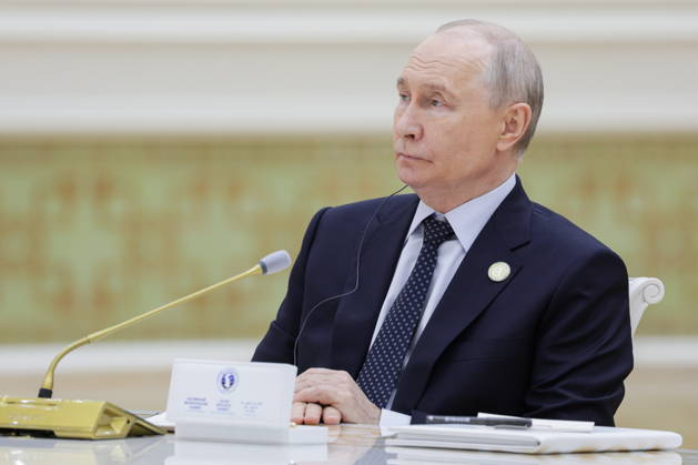 TURKMENISTAN, BALKAN PROVINCE - OCTOBER 9, 2026: Russia s President Vladimir Putin attends the Caspian Ecological Summit Turkmenistan  - ZUMAt113 20261009_zaa_t113_215 Copyright: xGavriilxGrigorovx