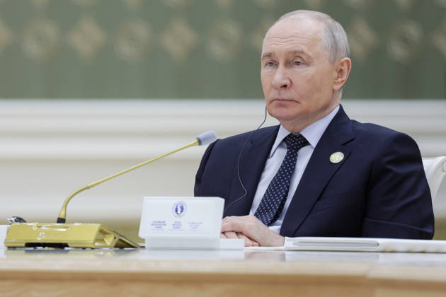 TURKMENISTAN, BALKAN PROVINCE - OCTOBER 9, 2026: Russia s President Vladimir Putin attends the Caspian Ecological Summit Turkmenistan  - ZUMAt113 20261009_zaa_t113_216 Copyright: xGavriilxGrigorovx