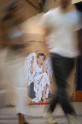 Maricarmen Forever, the new work by street artist TVBoy in Barcelona The work Maricarmen Forever by street artist TVBoy, as of October 9, 2026, in Barcelona, Catalonia, Spain. Street artist TVBoy has depicted Maricarmen with angel wings and a key in her hand, paying tribute to the elderly woman who was evicted from her apartment a few weeks ago following her death, with the phrase Maricarmen Forever OCTOBER 9, 2026 Barcelona Catalonia Barcelona Catalonia Spain Copyright: xDavidxZorrakinox 7831544