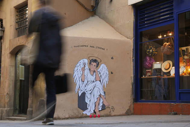 Maricarmen Forever, the new work by street artist TVBoy in Barcelona The work Maricarmen Forever by street artist TVBoy, as of October 9, 2026, in Barcelona, Catalonia, Spain. Street artist TVBoy has depicted Maricarmen with angel wings and a key in her hand, paying tribute to the elderly woman who was evicted from her apartment a few weeks ago following her death, with the phrase Maricarmen Forever OCTOBER 9, 2026 Barcelona Catalonia Barcelona Catalonia Spain  Copyright: xDavidxZorrakinox 7831547