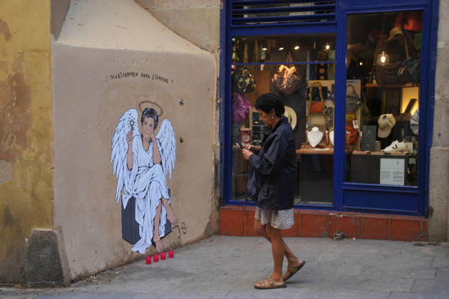 Maricarmen Forever, the new work by street artist TVBoy in Barcelona The work Maricarmen Forever by street artist TVBoy, as of October 9, 2026, in Barcelona, Catalonia, Spain. Street artist TVBoy has depicted Maricarmen with angel wings and a key in her hand, paying tribute to the elderly woman who was evicted from her apartment a few weeks ago following her death, with the phrase Maricarmen Forever OCTOBER 9, 2026 Barcelona Catalonia Barcelona Catalonia Spain Copyright: xDavidxZorrakinox 7831549