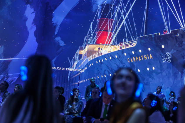October 9, 2026: October 8, 2026 (Malaga)The Legend of the Titanic, the immersive exhibition, docks in Mo¡laga after its premiere in Madrid and gathers more than a million spectators on its journeys across Europe in the space of Sorhlin. The most immersive Titanic arrives in Malaga with a tour of the cabins. An exhibition 360 arrives in the city with five different experiences in which virtual reality allows you to know the rooms of the ship and listen live to its musicians. The exhibition will be open to the public from October 8 to January 5, including weekends. - ZUMAc161 20261009_zap_c161_016 Copyright: xLorenzoxCarnerox