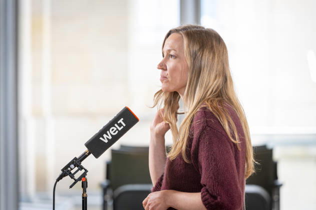 Ottilie Klein EUR, Deutschland, Berlin, 09.10.2026: Ottilie Klein (CDU) gibt ein Interview im Deutschen Bundestag zu aktuellen Themen zu den anstehenden Reformen.
