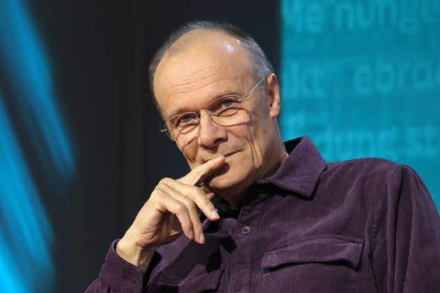 09.10.2026, Frankfurt am Main, DEU, Frankfurter Buchmesse. Edgar Selge, Schauspieler und Autor des Buches Juras letzter Winter im Gespraech auf der ARD Buehne