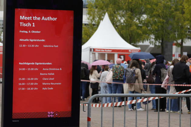 Frankfurt Impressionen 09.10.2026 Die 78. Frankfurter Buchmesse öffnet heute die Tore für alle Besucher - Anlaufstelle Meet the Author Frankfurt (Main) Hessen Deutschland