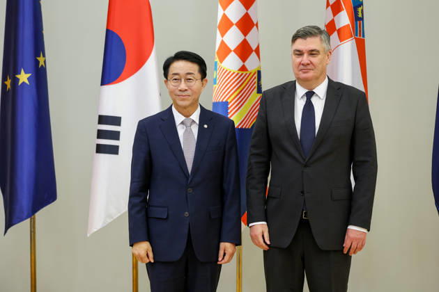 Croatian President Milanovic hosts South Korean parliament speaker Croatian President Zoran Milanovic hosted Cho Jeong-sik, Speaker of the National Assembly of the Republic of Korea, in Zagreb, Croatia on October 9, 2026.  MatijaxHabljak PIXSELL
