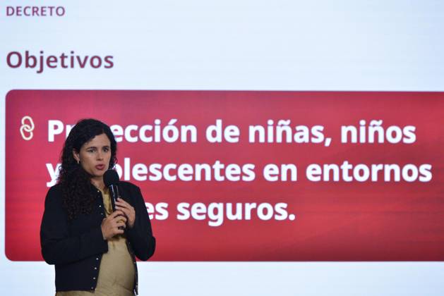October 9, 2026: TO-45414-MEXICO , September 10, 2026. Luisa Mar& xed;a Alcalde, Legal Counsel to the Mexican Federal Executive, spoke about digital laws and national policy during the "People& 039;s Conference" at the National Palace in Mexico City. Clasos.com.mx. - ZUMAcs4_ 20261009_faa_cs4_035 Copyright: xJavierxLiraxOterox