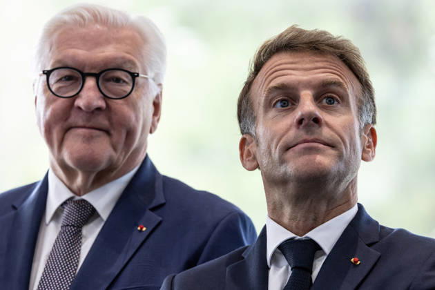 Emmanuel Macron, President of the French Republic, and Frank-Walter Steinmeier, Federal President of Germany, visit the Franco-German company The Exploration Company in Le Haillan, on October 9, 2026, during the German president’s visit to France. Margot Le Gonidec Pool, Bestimage. French President Emmanuel Macron and German President Frank-Walter Steinmeier visit The Exploration Company, a Franco-German space company in Le Haillan, Gironde, France, on October 9, 2026. Le Haillan, France  Copyright: xMargotxLexGonidecx xPoolx xBestimagexMargotxLexGonidecx xPoolx xBestimagex