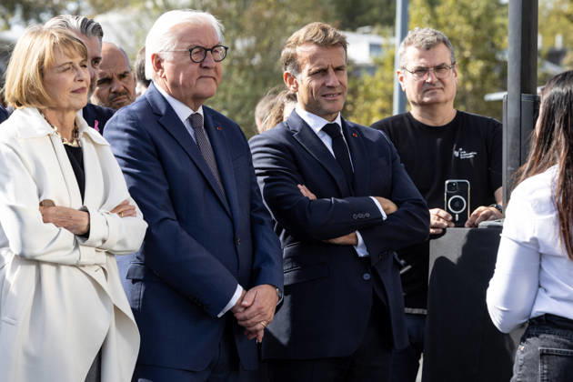 Emmanuel Macron, President of the French Republic, and Frank-Walter Steinmeier, Federal President of Germany, visited the Franco-German company The Exploration Company in Le Haillan, on October 9, 2026, during the German president’s visit to France. Margot Le Gonidec Pool, Bestimage. French President Emmanuel Macron and German President Frank-Walter Steinmeier visit The Exploration Company, a Franco-German space company in Le Haillan, Gironde, France, on October 9, 2026. Le Haillan, France  Copyright: xMargotxLexGonidecx xPoolx xBestimagexMargotxLexGonidecx xPoolx xBestimagex