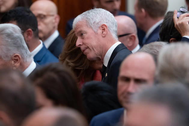 Energy Secretary Chris Wright attends an event in the East Room of the White House in Washington, DC on Friday, Oct. 9, 2026. Trump is hosting a Columbus Day celebration.  WASP20261009120 AaronxSchwartz