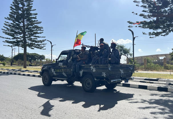 Ethiopian pro-government forces patrol streets of Mekelle MEKELLE, ETHIOPIA - OCTOBER 09 : Pro-government Ethiopian forces patrol the streets after regaining control of the regional capital following the withdrawal of the Tigray People s Liberation Front (TPLF) forces, in Tigray region, Ethiopia on October 09, 2026. Stringer Anadolu Mekelle Ethiopia. Editorial use only. Please get in touch for any other usage.  Copyright: x2026xAnadoluxStringerx