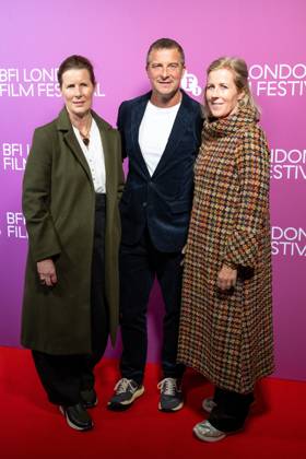 October 9, 2026, London, United Kingdom: (L-R), Guest with Bear Grylls (centre) and Shara Grylls attend the In The Shadows Screening during the 70th BFI London Film Festival at Vue West End.Cast and guests attend In The Shadows Screening during the 70th BFI London Film Festival at Vue West EndÃ‚ , London London United Kingdom  - ZUMAs197 20261009_aaa_s197_098 Copyright: xPhilxLewisx