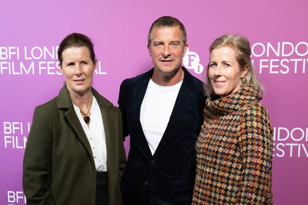 October 9, 2026, London, United Kingdom: (L-R), Guest with Bear Grylls (centre) and Shara Grylls attend the In The Shadows Screening during the 70th BFI London Film Festival at Vue West End.Cast and guests attend In The Shadows Screening during the 70th BFI London Film Festival at Vue West EndÃ‚ , London London United Kingdom - ZUMAs197 20261009_aaa_s197_099 Copyright: xPhilxLewisx