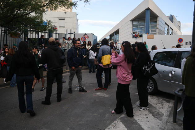 High school blockades by students here at LycÃ e St Charles in Marseille. - 09 11 2026 - France Bouches-du-Rhone Marseille -  SylvainxRostaingx xLexPictorium LePictorium_0342757