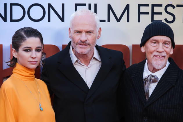 Premiere Of Wild Horse Nine on Friday 9 October 2026 Mariana Di Girolamo, Martin Mcdonagh, John Malkovich attends the red carpet for Premiere Of Wild Horse Nine screening during the London Film Festival 2026 on Friday 9 October 2026 at Royal Festival Hall, London. ., Credit:Julie Edwards Avalon Copyright: xJuliexEdwardsx xAvalonx 1141826714