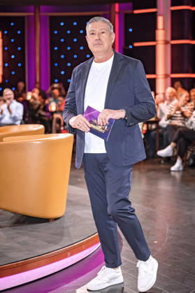 MDR - Riverboat. Moderator Joachim Llambi anläßlich der Aufzeichnung der MDR - Talkshow Riverboat am 09.10.2026 in der Mediacity Leipzig. 20261009SFL0002