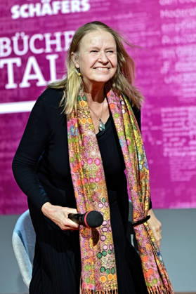 Frankfurter Buchmesse 2026. Kinderbuchautorin Cornelia Funke am 09.10.2026 auf der Frankfurter Buchmesse. 20261009MWI154837
