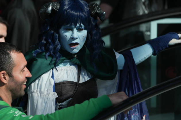 October 9, 2026, New York, New York, USA: Scenes of people in cosplay at the 2026 New York Comic Con at the Javits Center on October 9, 2026 in New York. New York USA - ZUMAb148 20261009_zap_b148_065 Copyright: xBryanxSmithx