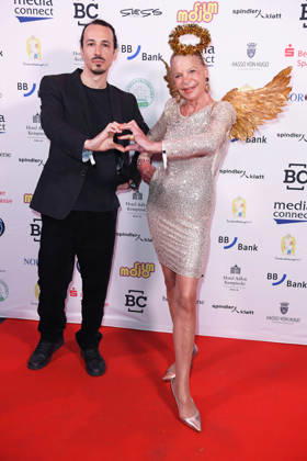 Marvin Herzsprung (Sohn von Bernd Herzsprung), Barbara Engel bei der KINDERSCHUTZENGEL E.V. GALA 2026 im Spindler & Klatt in Berlin am 09.10.2026