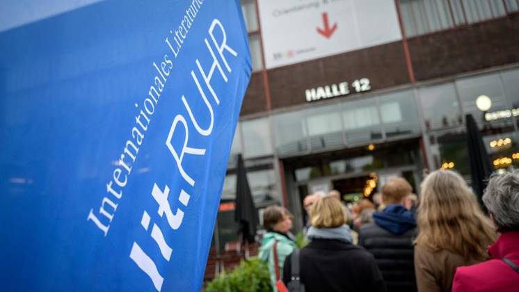 Essen: Nein sagen mit Matthias Brandt und Ruth Hoffmann bei der Lit.Ruhr ** NUR FÜR REDAKTIONELLE ZWECKE ** EDITORIAL USE ONLY **<p>Matthias Brandt und Ruth Hoffmann am Freitag, den 9. Oktober 2026, auf Zeche Zollverein in Essen-Katernberg. Deutschland NRW Essen Copyright: UwexErnst