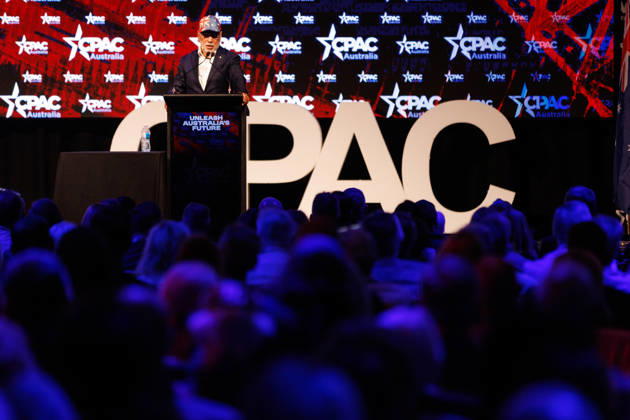 CPAC NATIONAL CONFERENCE 2026, Warren Mundine speaks during the 2026 Conservative Political Action Network (CPAC) national conference at the Royal International Convention Centre in Brisbane, Saturday, October 10, 2026. ( NO ARCHIVING BRISBANE QUEENSLAND Australia Copyright: xRUSSELLxFREEMANx 20261010148415145822