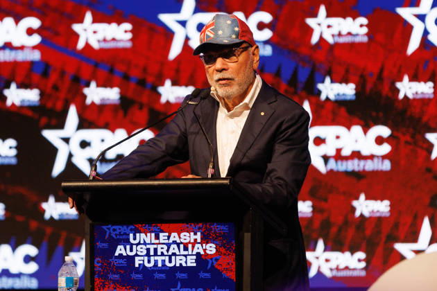 CPAC NATIONAL CONFERENCE 2026, Warren Mundine speaks during the 2026 Conservative Political Action Network (CPAC) national conference at the Royal International Convention Centre in Brisbane, Saturday, October 10, 2026. ( NO ARCHIVING BRISBANE QUEENSLAND Australia  Copyright: xRUSSELLxFREEMANx 20261010147060049753