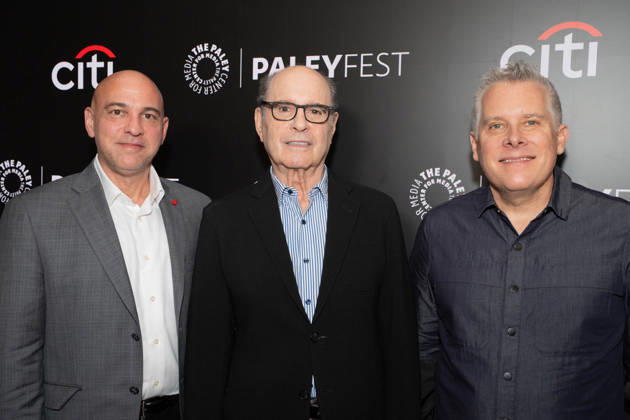 October 9, 2026, Bronx, New York, USA: Marcos Siega, Clyde Phillips, and Scott Reynolds attend screening of Paramount+ Dexter: Resurrection during PaleyFest NY at Paley Center for Media in New York, NY on October 9, 2026. Bronx USA  - ZUMAr339 20261009_znp_r339_025 Copyright: xLevxRadinx