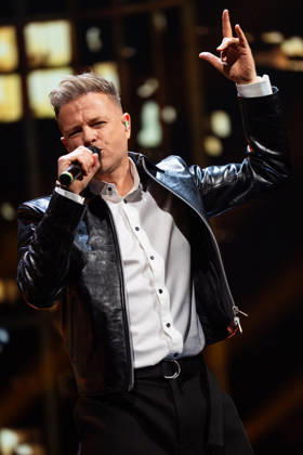 Nicky Byrne of Westlife performs at The O2, London as part of Westlife™s 25th Anniversary Tour on October 9, 2026. LONDON, ENGLAND - OCTOBER 9: Nicky Byrne of Westlife performs at The O2, London as part of Westlife™s 25th Anniversary Tour on October 9, 2026., Credit:Pupat Chenaksara Avalon UK, London  Copyright: xPupatxChenaksarax xAvalonx 1141878226