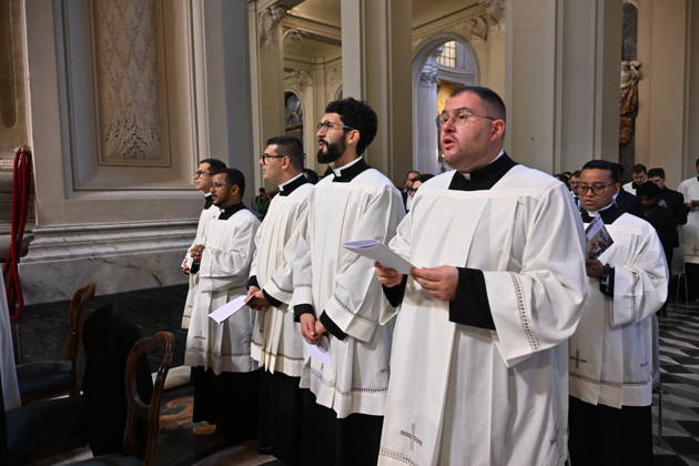 RECORD DATE NOT STATED diaconal_ordination_2026 Italy, Rome, Vatican, 2026 10 10 cardinal Baldo Reina celebrates a Mass forndiaconal ordination at st John Lateran . EDITORIAL USE ONLY - NO BOOKS Copyright: xAlessiaxGiuliani Catholicpressphotox