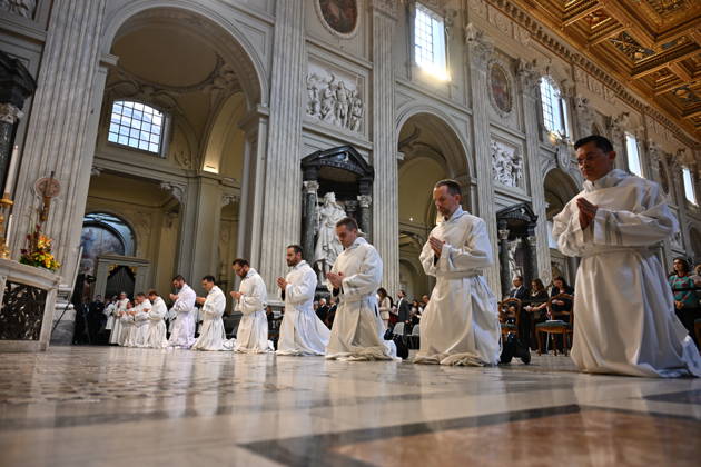 RECORD DATE NOT STATED diaconal_ordination_2026 Italy, Rome, Vatican, 2026 10 10 cardinal Baldo Reina celebrates a Mass forndiaconal ordination at st John Lateran . EDITORIAL USE ONLY - NO BOOKS Copyright: xAlessiaxGiuliani Catholicpressphotox