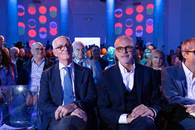 IPA89497241 - Ernesto Maria Ruffini and Franco Gabrielli during the National Assembly of the new political party Più Uno, held at the Salone delle Colonne in Rome Copyright: xMatteoxNardonex xMatteoxNardonex IPA89497241