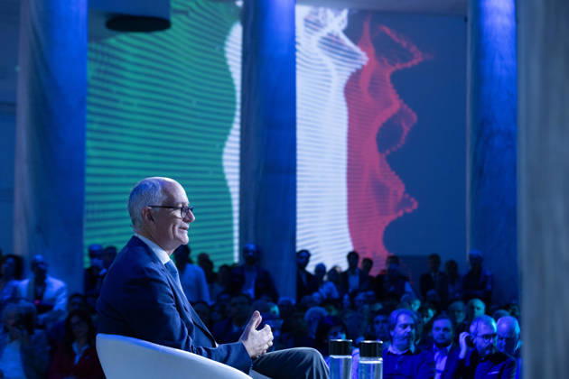 IPA89497302 - Franco Gabrielli during the National Assembly of the new political party Più Uno, held at the Salone delle Colonne in Rome Copyright: xMatteoxNardonex xMatteoxNardonex IPA89497302