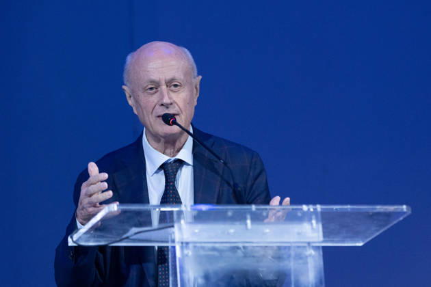 IPA89497331 - Bruno Tabacci during the National Assembly of the new political party PiÃ¹ Uno, held at the Salone delle Colonne in Rome  Copyright: xMatteoxNardonex xMatteoxNardonex IPA89497331