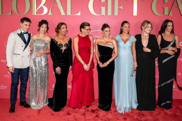 Photocall from the 2nd Global Gift Gala in Monaco: Louis Ducruet, Marie Ducruet, Maria Bravo, Princess Stéphanie of Monaco, Eva Longoria, Alexandra Leclerc, Camille Gottlieb, and Pauline Ducruet attend the 2nd Monaco Global Gift Gala photocall at the Hotel de Paris on October 9, 2026, in Monaco, Monaco. Photo by Laurent Coust. Starface 460363 2026 10 09 Monaco Monaco  Copyright: xLaurentxCoustx xStarfacex STAR_460363_006