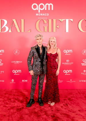 Photocall from the 2nd Global Gift Gala in Monaco: Ash Magic and a guest attend the 2nd Monaco Global Gift Gala Photocall at the Hotel de Paris on October 9, 2026, in Monaco, Monaco. Photo by Laurent Coust, Starface 460363, 2026 10 09, Monaco, Monaco  Copyright: xLaurentxCoustx xStarfacex STAR_460363_092