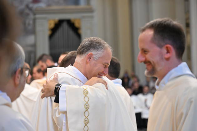 IPA89501787 - Italy, Rome, Vatican, October 10, 2026: Cardinal Baldo Reina celebrates a Mass for the ordination of deacons at St. John Lateran. Photograph by ALESSIA GIULIANI Catholic Press Photo  Copyright: xx xAlessiaxGiuliani Catholipressphox IPA89501787