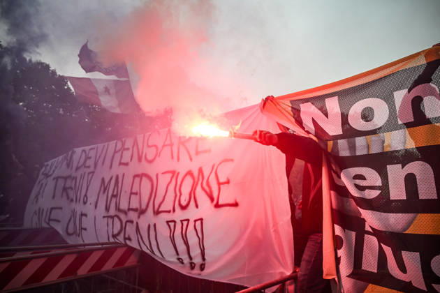 October 10, 2026, Milan, Mi, Italy: Lega Nord rally Milan safer, stop social centers. Near the Lambretta Social Center, Via Rizzoli, 10 10 2026 Milan Milan Italy  - ZUMAa289 20261010_zia_a289_076 Copyright: xNicolaxMarfisix xAgfx