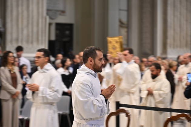 IPA89501581 - Italy, Rome, Vatican, October 10, 2026: Cardinal Baldo Reina celebrates a Mass for the ordination of deacons at St. John Lateran. Photograph by ALESSIA GIULIANI Catholic Press Photo Copyright: xx xAlessiaxGiuliani Catholipressphox IPA89501581