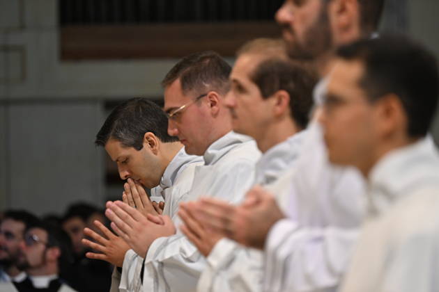 IPA89501732 - Italy, Rome, Vatican, October 10, 2026: Cardinal Baldo Reina celebrates a Mass for the ordination of deacons at St. John Lateran. Photograph by ALESSIA GIULIANI Catholic Press Photo Copyright: xx xAlessiaxGiuliani Catholipressphox IPA89501732