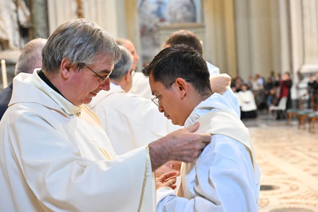 IPA89501793 - Italy, Rome, Vatican, October 10, 2026: Cardinal Baldo Reina celebrates a Mass for the ordination of deacons at St. John Lateran. Photograph by ALESSIA GIULIANI Catholic Press Photo  Copyright: xx xAlessiaxGiuliani Catholipressphox IPA89501793