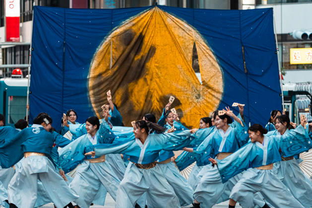General view, October 10, 2026 - Dancers perform during the eve-of-festival events of the 27th Tokyo Yosakoi Festival in Ikebukuro, Tokyo, Japan, on October 10, 2026. Part of the Fukuro Matsuri celebrations, the event brings together yosakoi dance teams in colorful costumes for energetic performances combining traditional Japanese dance influences with contemporary music and choreography.  aflo_354761575