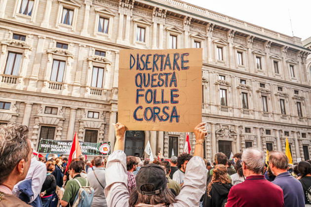 IPA89503720 - Milan, October 10, 2026 A protest organized by local No Data Centers committees to demand a halt to the construction and operation of new data centers in the province of Milan.  Copyright: xEmanuelexRobertoxDexCarlix xDecax IPA89503720